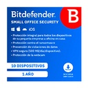ESD BITDEFENDER SMALL OFFICE SECURITY, 10 PC + 1 SERVIDOR + 1 CONSOLA CLOUD, 1 AÑO (ENTREGA ELECTRONICA)