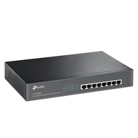 SWITCH | TP-LINK | TL-SG1008MP | 8 PUERTOS RJ45 GIGABIT 10/100/1000 | NO ADMINISTRABLE | PARA ESCRITORIO O RACK 13 PULGADAS