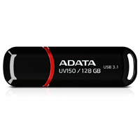 Memoria ADATA 128GB USB 3.2 UV150 Negro (AUV150-128G-RBK)