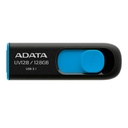 Memoria ADATA 128GB USB 3.2 UV128 Retractil Negro-Azul