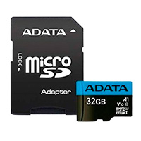 MEMORIA ADATA MICRO SDXC/SDHC 32GB UHS-I 100MB/25MB CLASE 10 V10 A1 C/ADAPTADOR AUSDH32GUICL10A1-RA1
