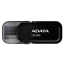 Memoria ADATA 64GB USB 2.0 UV240 Negro (AUV240-64G-RBK)