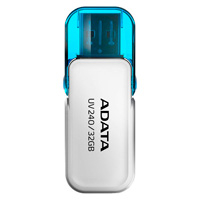 MEMORIA ADATA 32GB USB 2.0 UV240 BLANCO ( AUV240-32G-RWH)
