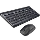 Kit Teclado y Mouse Quaroni Inalámbrico 2.4GHZ Color Negro