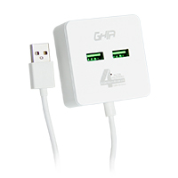 HUB USB 2.0 Ghia de 4 Puertos