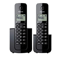 TELEFONO PANASONIC KX-TGB112MEB INALAMBRICO BASICO BASE HANDSET 20 NUMEROS IDENTIFICADOR DE LLAMADAS, 50 NUMEROS DIRECTORIO LOCALIZADOR DE AURICULAR NEGRO