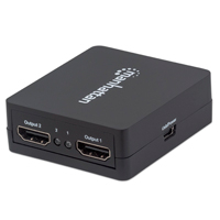 VIDEO SPLITTER,MANHATTAN,207652, HDMI 1080P, 1 IN2 OUT, ALIMENTADO POR USB