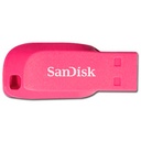 Memoria SanDisk 16GB USB 2.0 Cruzer Blade Z50 Electric Pink