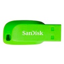 Memoria SanDisk 16GB USB 2.0 Cruzer Blade Z50 Electric Green