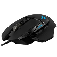 MOUSE GAMING LOGITECH G502 HERO OPTICO ALAMBRICO USB LIGHTSYNC RGB 25000DPI NEGRO