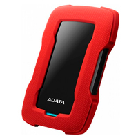 DISCO DURO EXTERNO ADATA HD330 2TB PORTATIL 2.5 USB 3.2 WINDOWS MAC LINUX CONTRAGOLPES SLIM COLOR ROJO AHD330-2TU31-CRD