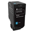 TONER LASER LEXMARK 74C4HC0 CYAN, ALTO RENDIMIENTO, HASTA 12000 PAGINAS, PARA CS725