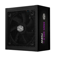 FUENTE DE PODER COOLER MASTER 750W / NEGRO / MWE V3 ATX 3.1/80PLUS GOLD CERTIFICADA/ MODULAR /GAMER