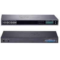 GATEWAY GRANDSTREAM GXW4216/ 16 PUERTOS FXS 1 PUERTO TELCO DE 50 PINS MONTAJE ESCRITORIO Y RACK