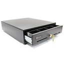 CAJON DE DINERO EC LINE JUNIOR EC-G5100-II, NEGRO, COMPARTIMENTOS 4 BILLETES - 8 MONEDAS, RJ11