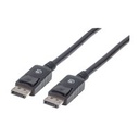 CABLE DISPLAYPORT,MANHATTAN,306935, V1.2 M-M 1.0M NEGRO 4K60HZ