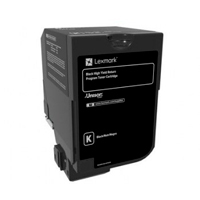 TONER LASER LEXMARK 74C4HK0 NEGRO, ALTO RENDIMIENTO, HASTA 20000 PAGINAS, MODELOS CS725DE ,CS720DE