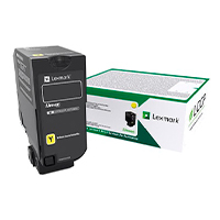 TONER LASER LEXMARK COLOR AMARILLO RENDIMIENTO ESTANDAR, NP 74C4SY0, HASTA 7000 PAGINAS, MODELOS CX725DHE, CS725DE, CS720DE