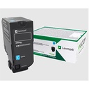TONER LASER LEXMARK COLOR CYAN RENDIMIENTO ESTANDAR, NP 74C4SC0, HASTA 7000 PAGINAS, MODELOS: CS720DE, CX725DHE, CS725DE
