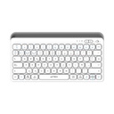 TECLADO ACTECK INSPIRE TREK TI737 / INALAMBRICO DUAL / ESPAÑOL / MULTIDISPOSITIVOS / WIN, MAC, ANDROID / RECARGABLE / 78 TECLAS / USB C / BLANCO-GRIS / AC-940139