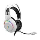 AUDIFONOS GAMER BALAM RUSH HESIX II HS688 / ALAMBRICOS / ALMOHADILLAS DE CUERO PROTEICO / AUX 3.5 MM - USB / PC, DISPOSITIVOS MOVILES, CONSOLAS / MICROFONO OMNIDIRECCIONAL / RGB / BLANCO / BR-941211