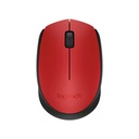 Mouse Logitech M170 Óptico Inalámbrico Receptor USB 1000DPI Rojo