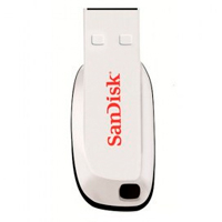 Memoria SanDisk 16GB USB 2.0 Cruzer Blade Z50 Blanco SDCZ50C-016G-B35W