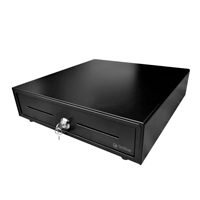 CAJON DE DINERO 3NSTAR CD350, NEGRO, COMPARTIMIENTOS 5 BILLETES - 8 MONEDAS, RANURAS FRONTALES PARA CHEQUES