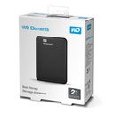 Disco Duro Externo Wd Elements 2TB 2.5 Portátil USB3.0 Negro Windows