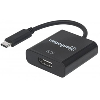 CONVERTIDOR USB,MANHATTAN,151788,-C A HDMI H, 4K30HZ