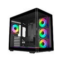 GABINETE COOLER MASTER ELITE 600, ARGB FAN 7 / NEGRO / TORRE INTERMEDIA / MINI-ITX / MINI-DTX / MICRO-ATX / ATX / PANEL PANORAMICO VIDRIO TEMPLADO