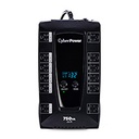 NO BREAK CYBERPOWER (AVRG750LCD) 760VA / 450 WATTS, INTERACTIVO, TORRE, PANTALLA LCD, 12 × NEMA 5-15R, 6 RESPALDO Y 6 SUPRESIÓN, 3 AÑOS INCLUYENDO BATERÍA.