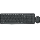 Teclado y Mouse Logitech MK235 Inalámbrico Receptor USB (Español) Gris