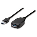 CABLE USB,MANHATTAN,150712, V3.0 EXT. ACTIVA  5M NEGRO