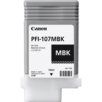 TANQUE DE TINTA CANON PFI-107MBK NEGRO MATE , CAPACIDAD 130 ML