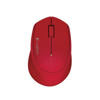 Mouse Logitech M280 Óptico Inalambrio USB Receptor 1000DPI Rojo