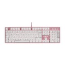 TECLADO MECÁNICO GAME FACTOR KBG400, RETROILUMINADO, SWITCH RED, USB, ROSA