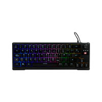 TECLADO VORAGO START THE GAME KB-506 TKL FACTOR 65%, RGB DINÁMICO, RUEDA MULTIMEDIA, ALÁMBRICO, NEGRO