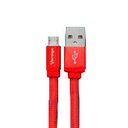 CABLE USB VORAGO CAB-113 USB 2 A MICRO USB 1METRO BOLSA ROJO