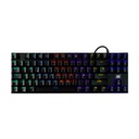 Teclado Vorago Start The Game KB-600 Mecánico Tkl RGB Rainbow Negro