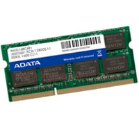 MEMORIA ADATA SODIMM DDR3 LOW 8GB PC3L-12800 1600MHZ CL11 204PIN 1.35V LAPTOP/AIO/MINI PCS ADDS1600W8G11-S