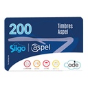 ASPEL 200 TIMBRES (PARA FACTURE, CAJA, SAE O NOI) (ELECTRÓNICO)