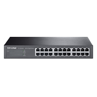 SWITCH | TP-LINK | TL-SG1024D | 24 PUERTOS RJ45 GIGABIT 10/100/1000 | NO ADMINISTRABLE |PARA ESCRITORIO O RACK 13 PULGADAS