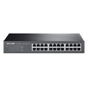 SWITCH | TP-LINK | TL-SG1024D | 24 PUERTOS RJ45 GIGABIT 10/100/1000 | NO ADMINISTRABLE |PARA ESCRITORIO O RACK 13 PULGADAS