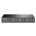 SWITCH |TP-LINK | TL-SF1024D | 24 PUERTOS RJ45 10/100 MBPS | NO ADMINISTRABLE | PARA ESCRITORIO O RACK DE 13 PULGADAS