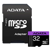 MEMORIA ADATA MICRO SDHC 32GB UHS-I CLASE 10 C/ADAPTADOR AUSDH32GUICL10-RA1