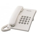 Teléfono Panasonic KX-TS500MEW Alambrico Básico Unilinea sin Memorias