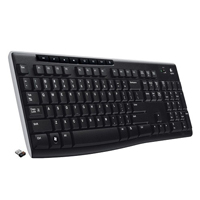 Teclado Logitech K270 Multimedia Receptor USB Unifying (Español) Negro