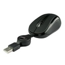 Mouse Mini Alambrico Retractil Óptico 1000 DPI Conector USB Easy Line