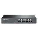 SWITCH | TP-LINK | TL-SF1016DS | 16 PUERTOS RJ45 10/100 MBPS | NO ADMINISTRABLE | PARA ESCRITORIO O RACK DE 13 PULGADAS